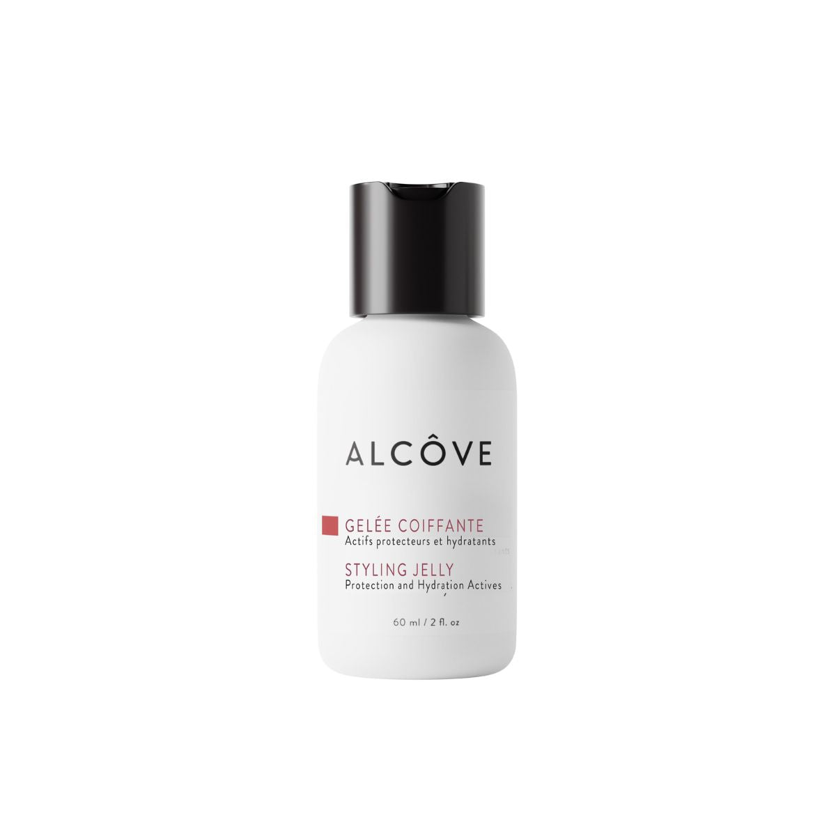 Bottle of Alcove Mini Styling Jelly for Hydration and Protection Hair 60 ml