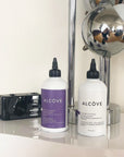 Alcove Hydrating Shampoo bottle and Conditioner bottle side-by-side