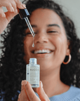 Image showing a drop of the Alcove Hair Pre-Wash Scalp Oil